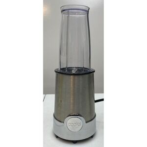 Cooks Personal Blender Stainless Steel Single Serve Cups Lids Tested Works